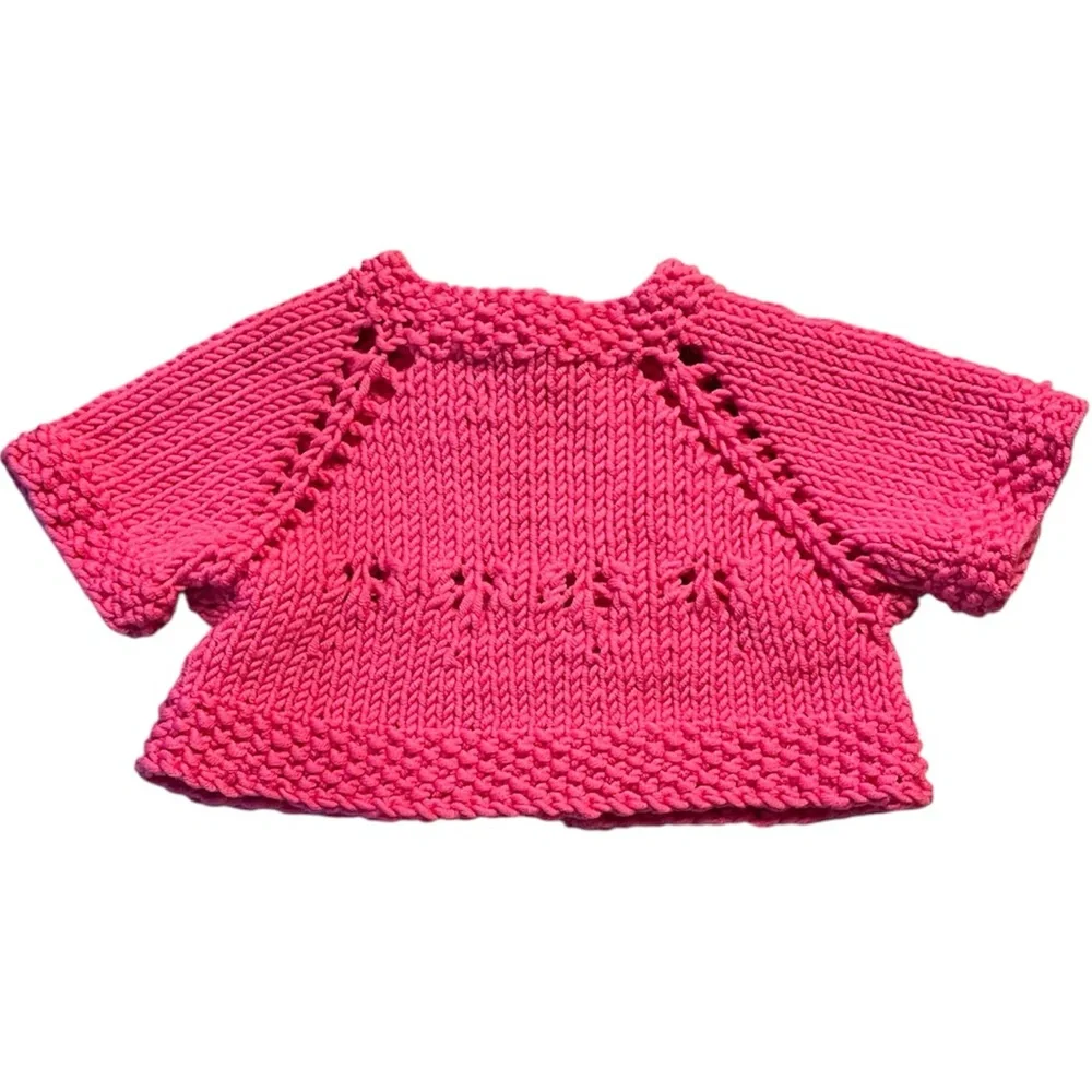 NWT Carter’s | Summer Dress & Bloomers with Hand Knit Cardigan sz 18mos